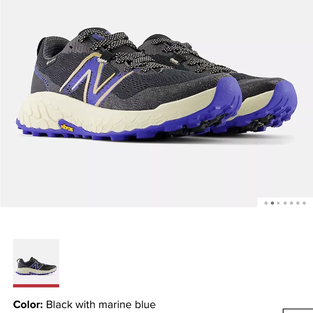 New Balance Gore Tex Fresh Foam X Hierro v7 women’s 9.5 Black/Blue
